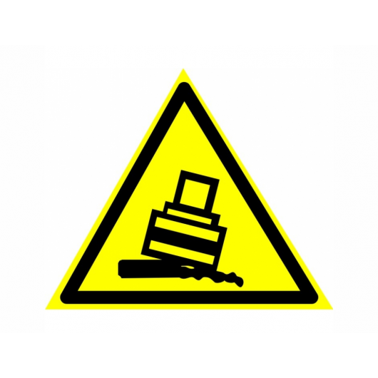 Знак предупреждающий фотолюминесцентный треугольный W 24
