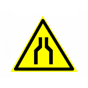 Знак предупреждающий фотолюминесцентный треугольный W 30