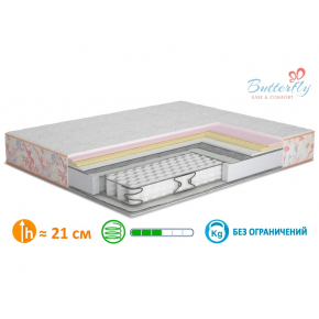 Ортопедический матрас MatroLuxe Butterfly Баттерфляй односторонний Pocket Spring 80х190 - изображение 4 - интернет-магазин tricolor.com.ua