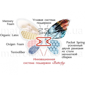 Ортопедический матрас MatroLuxe Butterfly Баттерфляй односторонний Pocket Spring 80х190 - изображение 5 - интернет-магазин tricolor.com.ua