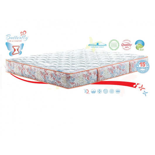 Ортопедический матрас MatroLuxe Butterfly Rose Роуз Pocket Spring 70х190 - изображение 5 - интернет-магазин tricolor.com.ua