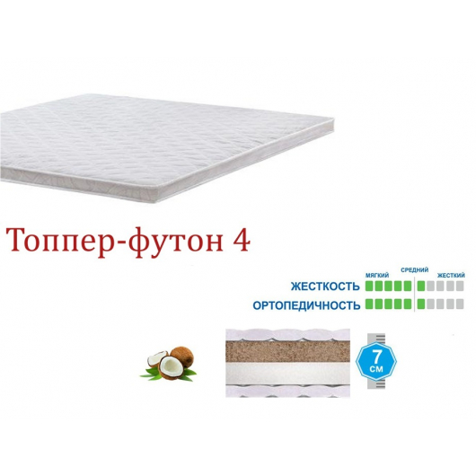 Матрас-топпер MatroLuxe Futon 4 Футон 4 125х190 - изображение 4 - интернет-магазин tricolor.com.ua