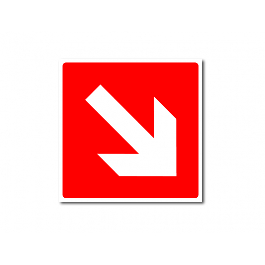 Знак пожежної безпеки фотолюмінесцентний квадратний F 01-02 (ПВХ)