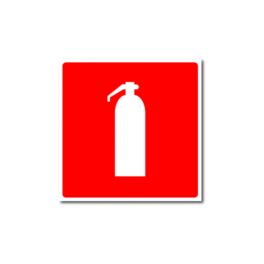 Знак пожарной безопасности фотолюминесцентный квадратный F 04 (ПВХ)