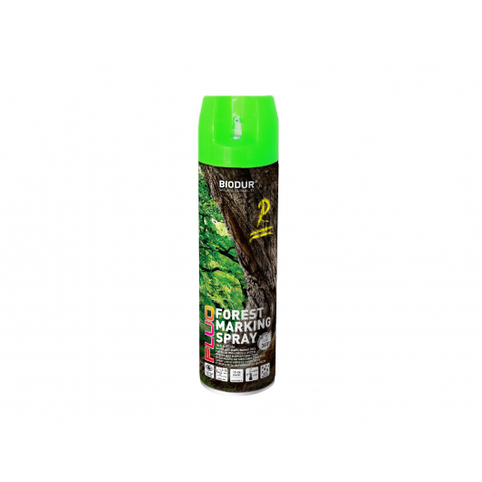 Флуоресцентная аэрозольная краска для маркировки леса Biodur Forest Marking Spray (зеленая) - интернет-магазин tricolor.com.ua