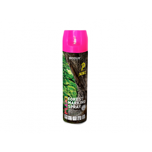 Флуоресцентна аерозольна фарба для маркування лісу Biodur Forest Marking Spray (рожева) - интернет-магазин tricolor.com.ua