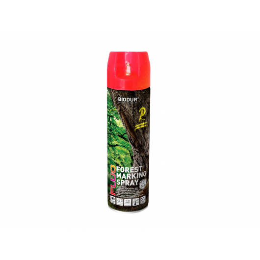 Флуоресцентная аэрозольная краска для маркировки леса Biodur Forest Marking Spray (красная) - интернет-магазин tricolor.com.ua