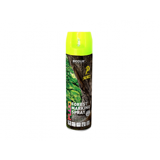 Флуоресцентная аэрозольная краска для маркировки леса Biodur Forest Marking Spray (желтая) - интернет-магазин tricolor.com.ua