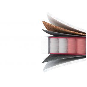 Ортопедический матрас MatroLuxe Four Red Rubin Рубин Pocket Spring 140х200 - изображение 4 - интернет-магазин tricolor.com.ua