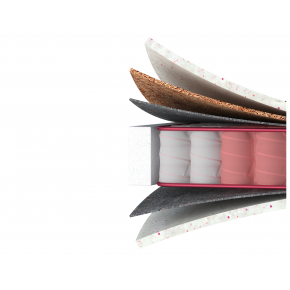 Ортопедический матрас MatroLuxe Four Red Marsalla Марсала Pocket Spring 140х200 - изображение 3 - интернет-магазин tricolor.com.ua