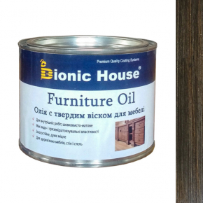 Масло для меблів Furniture oil Bionic House з твердим воском професійне Чорне - интернет-магазин tricolor.com.ua