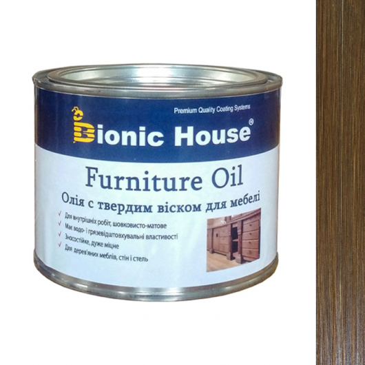 Масло для меблів Furniture oil Bionic House з твердим воском професійне Горіх - интернет-магазин tricolor.com.ua