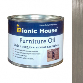 Масло для меблів Furniture oil Bionic House з твердим воском професійне Грей - интернет-магазин tricolor.com.ua