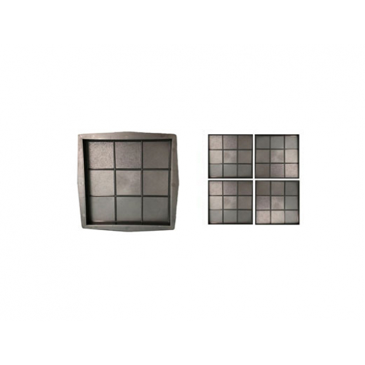 Форма для тротуарної плитки «Квадрат кубик» 30x30x3