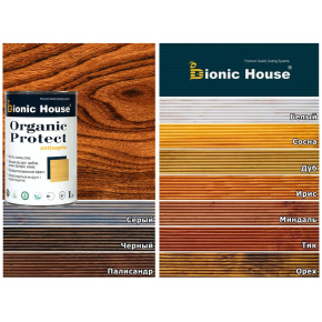 Антисептик для дерева Bionic House Organic Protect Горіх - изображение 3 - интернет-магазин tricolor.com.ua