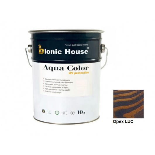 Акрилова лазур Aqua color - UV protect Bionic House Горіх LUC - интернет-магазин tricolor.com.ua