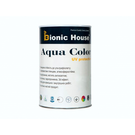 Акрилова лазур Aqua color - UV protect Bionic House Горіх LUC - изображение 2 - интернет-магазин tricolor.com.ua