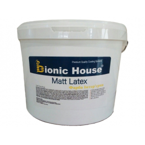 Фарба інтер'єрна водно-дисперсійна Bionic House Matt Latex для стін і стелі з антисептиком - интернет-магазин tricolor.com.ua