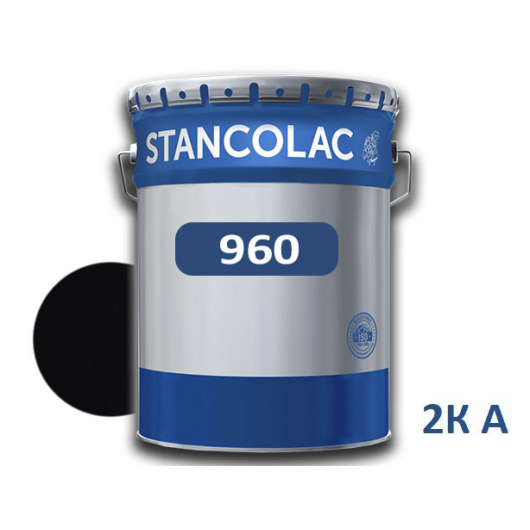 Фарба по металу епоксидна кам'яновугільна Stancolac 960 Coal tar чорна 2К А