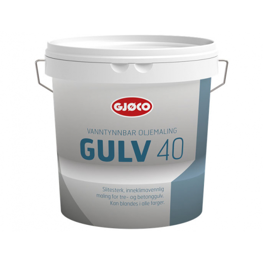 Фарба уретан-алкідна Gjoco Gulv 40 для підлог напівглянцева база А біла