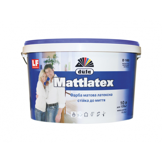 Латексна матова фарба Mattlatex D100 Dufa
