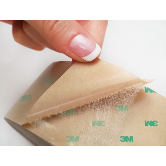 Стрічка двостороння тонка 3М 99786NP 0,14 мм 50мм/55м напівпрозора - изображение 2 - интернет-магазин tricolor.com.ua