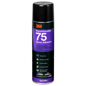 Клей аерозольний 3М Spray 75 для тимчасового склеювання