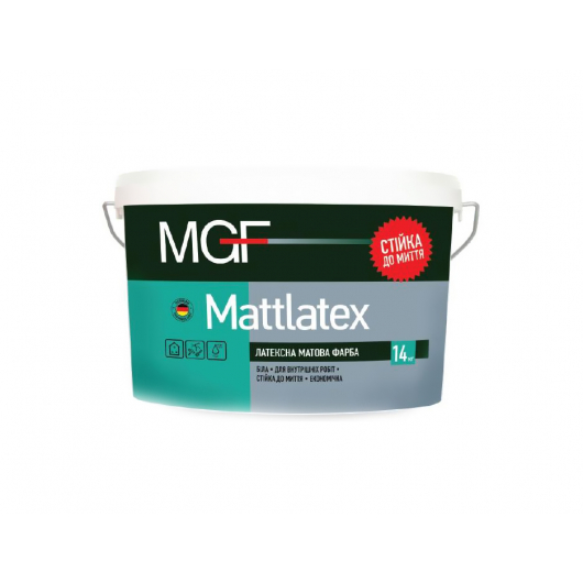 Латексна матова фарба MGF Mattlatex M100 біла