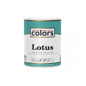 Латексна фарба для внутрішніх робіт Colors Lotus матова База C (під колеровку) - интернет-магазин tricolor.com.ua