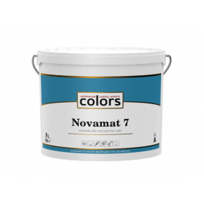 Акрилатна водорозчинна фарба Colors Novamat 7 шовковисто матова База А - интернет-магазин tricolor.com.ua