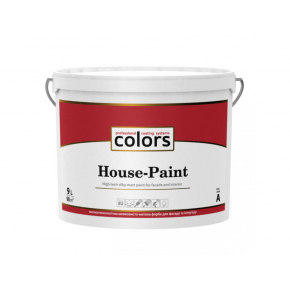 Високотехнологічна універсальна акрилатна напівматова фарба Colors House-Paint База А - интернет-магазин tricolor.com.ua