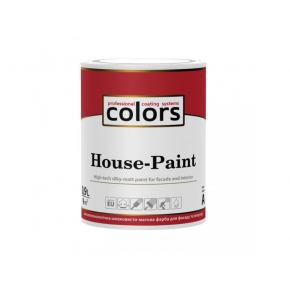 Високотехнологічна універсальна акрилатна напівматова фарба Colors House-Paint База C (під колеровку) - интернет-магазин tricolor.com.ua