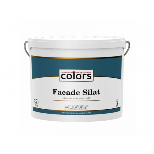 Cілікатна фасадна фарба на базі рідкого калійного скла Colors Facade Silat