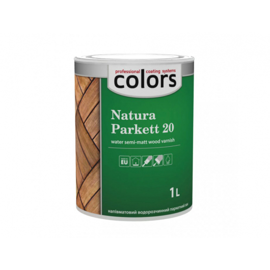 Покривний лак для внутрішніх робіт Colors Natura Parkett 20 - интернет-магазин tricolor.com.ua