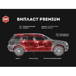 Звукопоглинальний матеріал StP Biplast 25A Premium БіПласт 25А Преміум 25мм 0,75м*1м - изображение 2 - интернет-магазин tricolor.com.ua