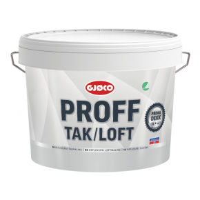 Фарба інтер'єрна Gjoco Proff Tak/Loft Primadekk для стелі матова Скандинавський білий