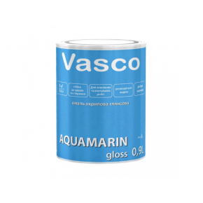 Акриловая эмаль для наружных и внутренних работ Vasco Aquamarin белая глянцевая - интернет-магазин tricolor.com.ua