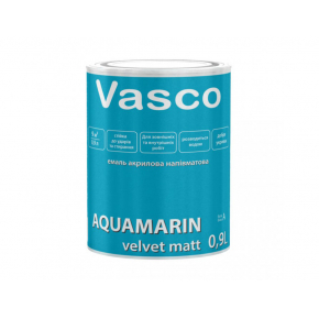 Акрилова емаль для зовнішніх і внутрішніх робіт Vasco Aquamarin прозора напівматова