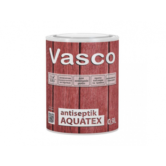 Водоразбавляемая, лессирующая пропитка-антисептик для дерева Vasco Antiseptik Aquatex прозрачная - интернет-магазин tricolor.com.ua
