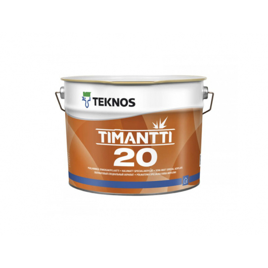 Водоразбавляемая акрилатная краска для стен и потолков Teknos Timantti 20 База1