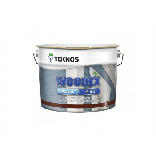 Водоразбавляемый кроющий акрилатно-алкидный антисептик для наружных работ Teknos Woodex Aqua Solid База3