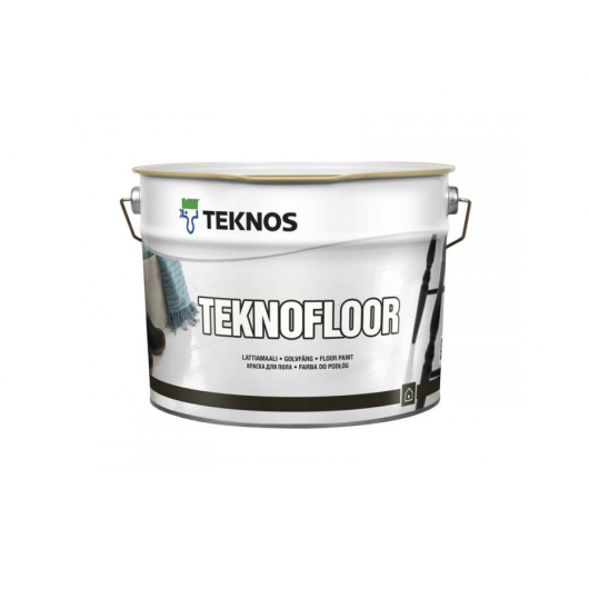 Уретано-алкидная разбавляемая растворителем краска для пола Teknos Teknofloor База1