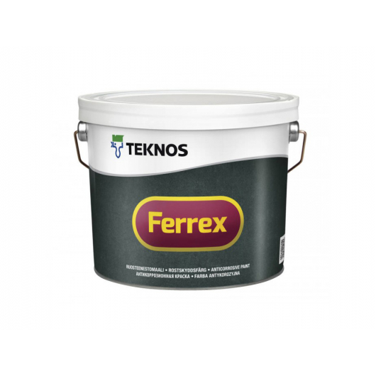 Антикорозійна матова фарба Teknos Ferrex біла