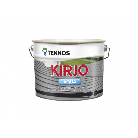 Специальная водоразбавляемая акрилатная краска с антикоррозионными пигментами Teknos Kirjo Aqua База1