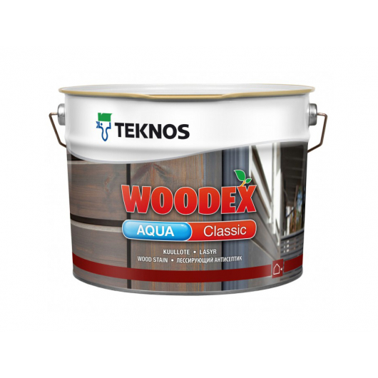 Водоразбавляемый антисептик на масляной основе для наружных работ Teknos Woodex Aqua Classic