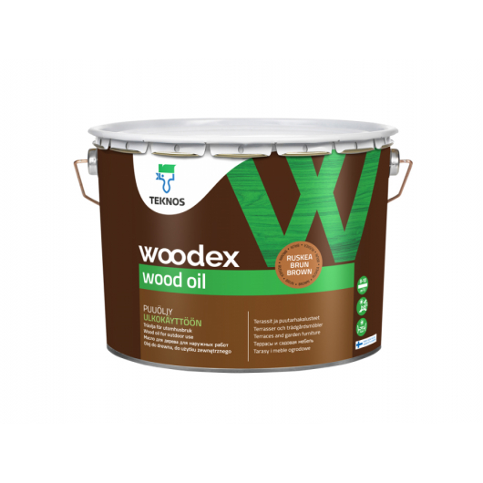 Органоразбавляемое проникающее масло для наружных поверхностей Teknos Woodex Wood Oil