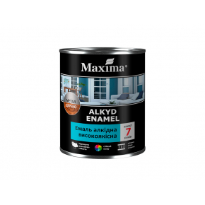 Емаль алкідна високоякісна Maxima глянсова біла 2,3 кг. - интернет-магазин tricolor.com.ua