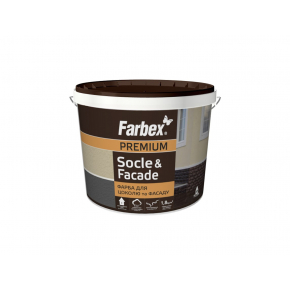 Фарба для цоколів і фасадів Socle & Facade Farbex матова чорна - интернет-магазин tricolor.com.ua