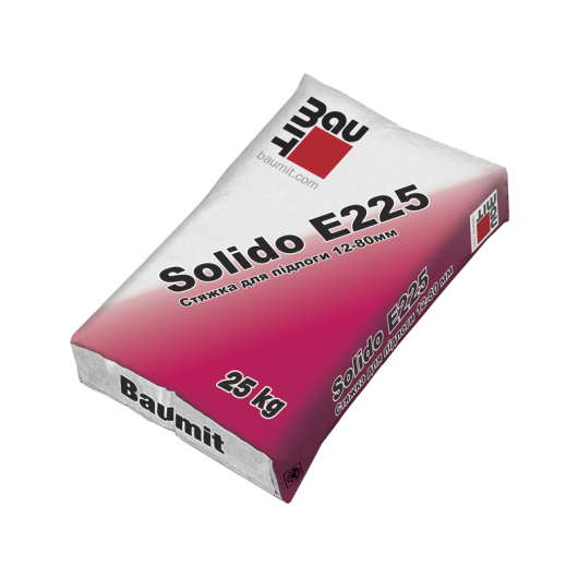 Стяжка цементная Baumit Solido E225 для пола 12-80 мм