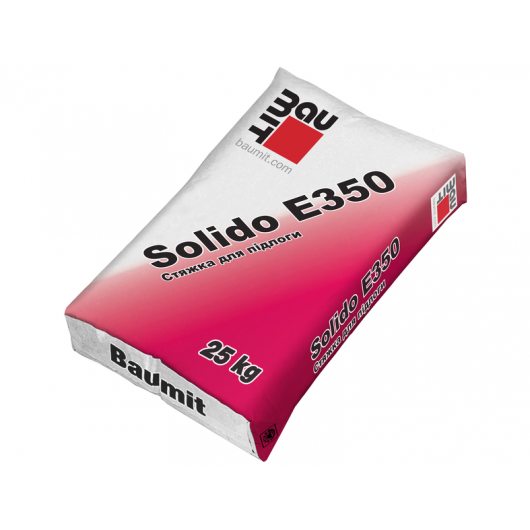 Стяжка цементная Baumit Solido E350 для пола 12-100 мм
